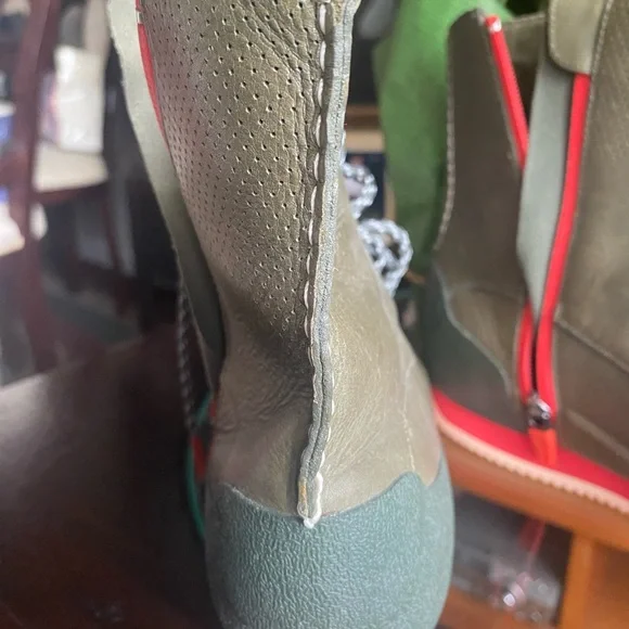 Nike NSW Sunburst Green Leather Winter Sneaker Boots Womens - Picture 8 of 10